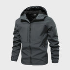 Men's Full-Zip Hooded Utility Jacket