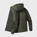 Men's Full-Zip Hooded Utility Jacket