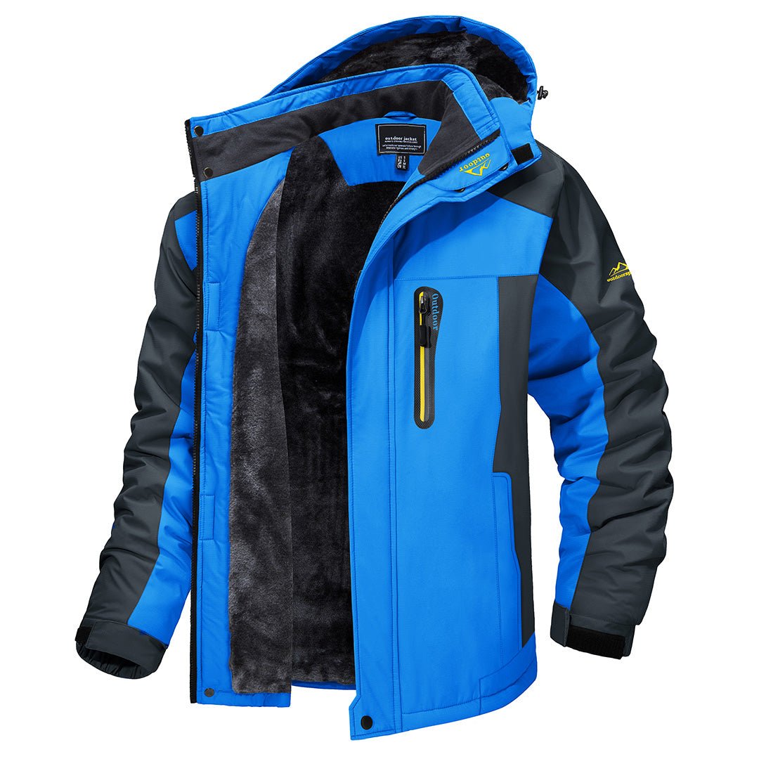 Men's Full-Zip Hooded Winter Jacket