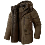 Men's Full-Zip Hooded Winter Parka