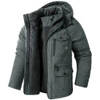 Men's Full-Zip Hooded Winter Parka
