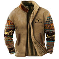 Men's Full-Zip Mandarin Collar Jacket