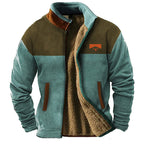 Men's Full-Zip Mandarin Collar Jacket
