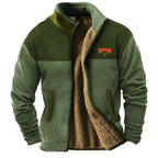 Men's Full-Zip Mandarin Collar Jacket