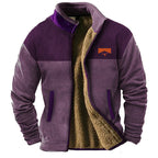 Men's Full-Zip Mandarin Collar Jacket