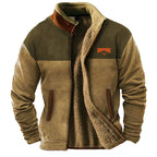 Men's Full-Zip Mandarin Collar Jacket