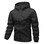 Men's Full-Zip Outdoor Windbreaker Jacket