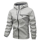 Men's Full-Zip Outdoor Windbreaker Jacket