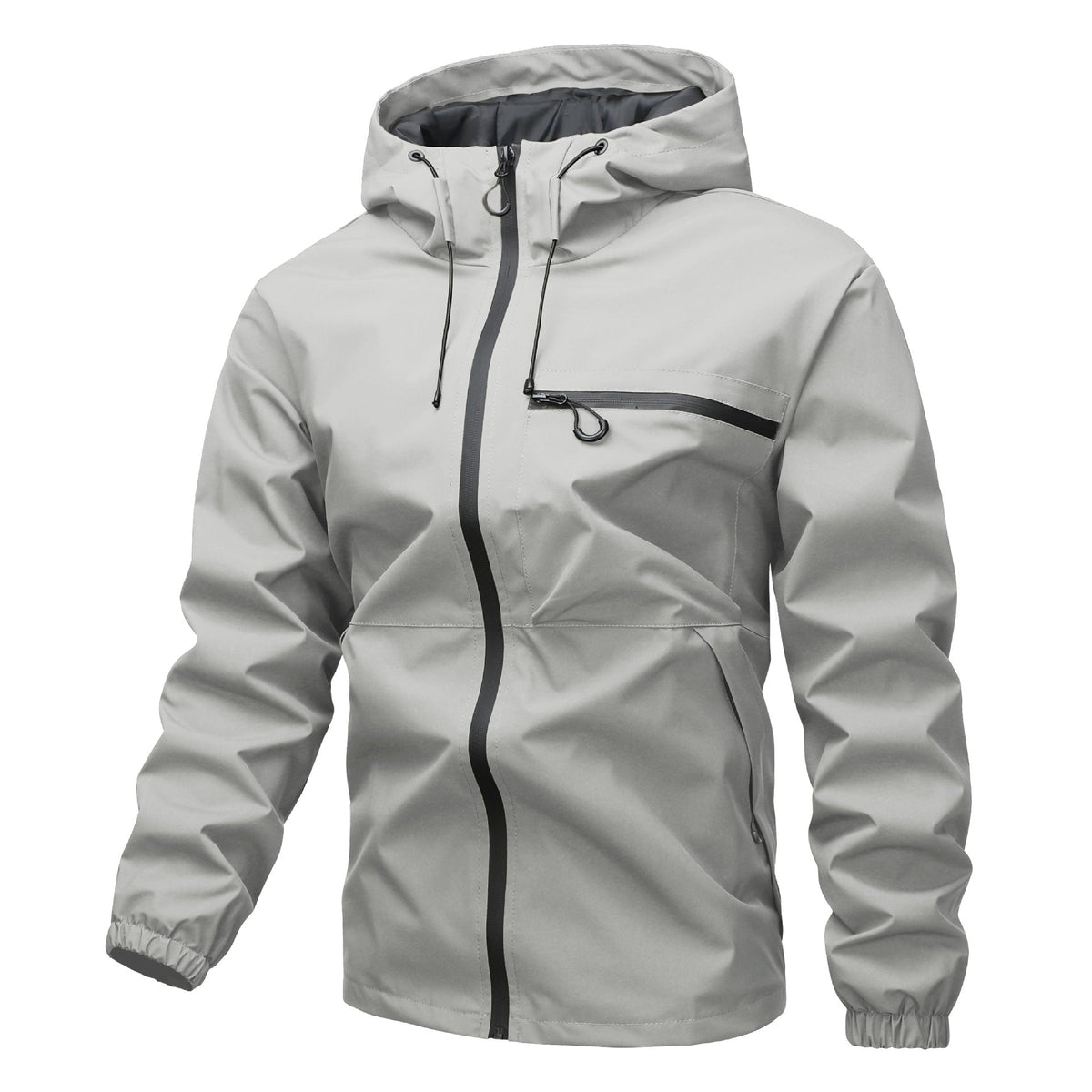 Men's Full-Zip Outdoor Windbreaker Jacket