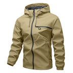 Men's Full-Zip Outdoor Windbreaker Jacket