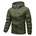 Men's Full-Zip Outdoor Windbreaker Jacket