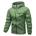 Men's Full-Zip Outdoor Windbreaker Jacket