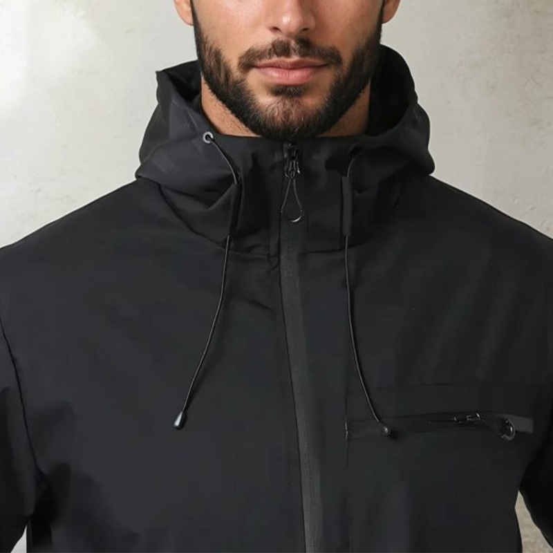 Men's Full-Zip Outdoor Windbreaker Jacket