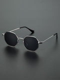 Men's Geometric Frame Sunglasses