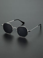 Men's Geometric Frame Sunglasses