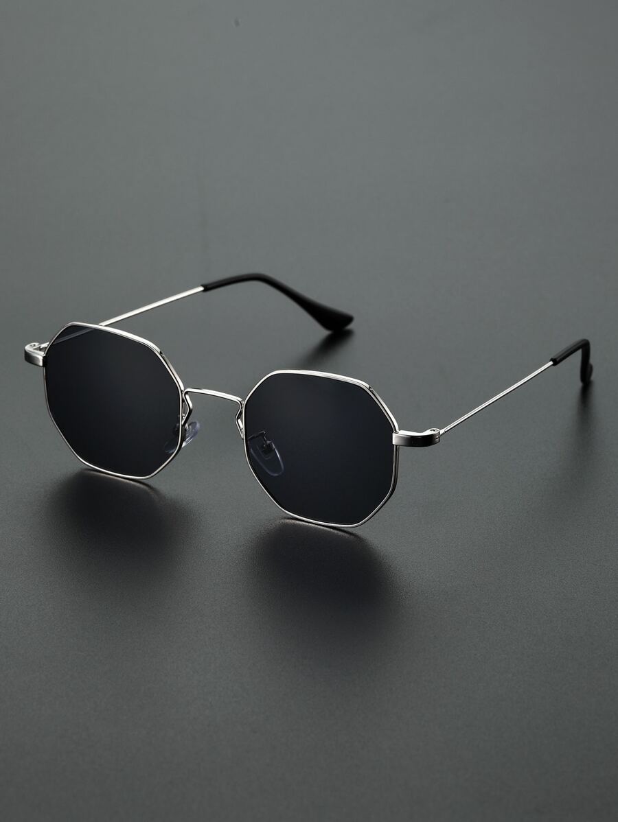 Men's Geometric Frame Sunglasses