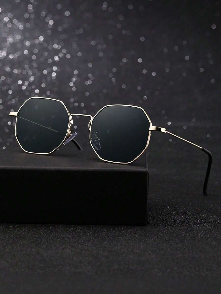 Men's Geometric Frame Sunglasses