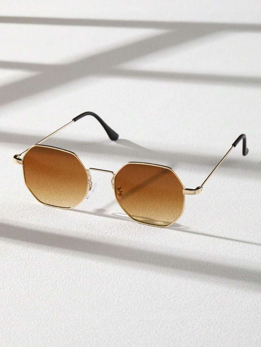 Men's Geometric Frame Sunglasses