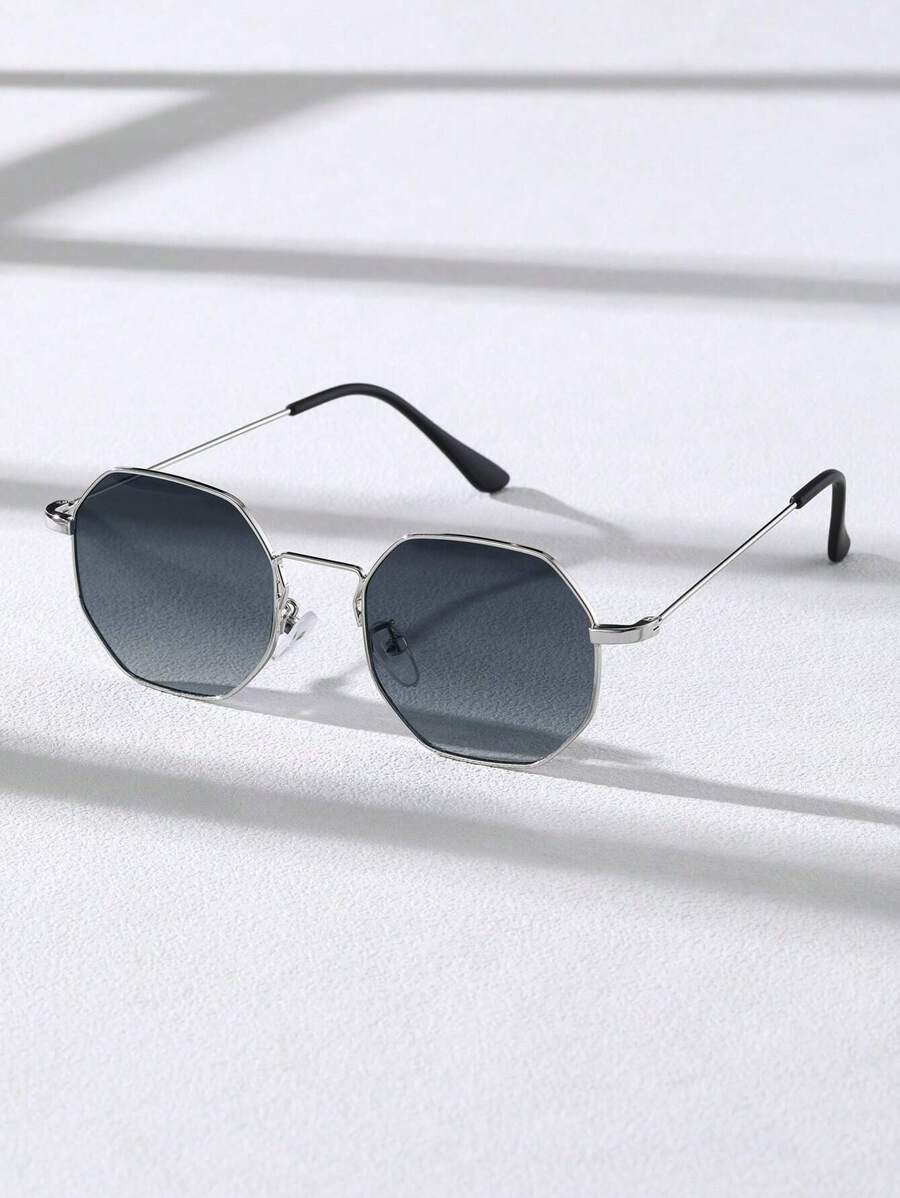 Men's Geometric Frame Sunglasses