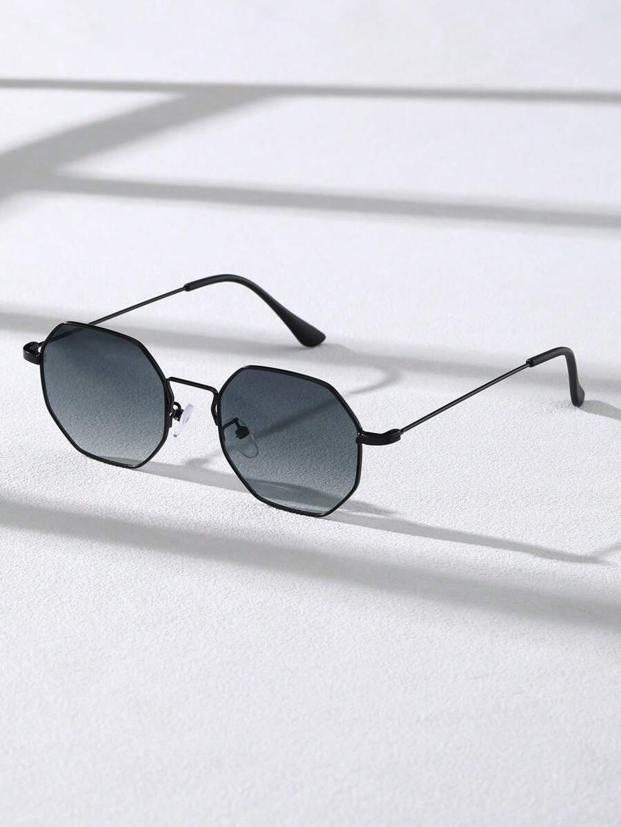 Men's Geometric Frame Sunglasses