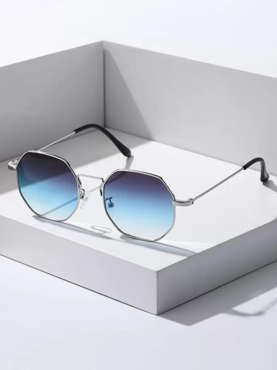 Men's Geometric Frame Sunglasses