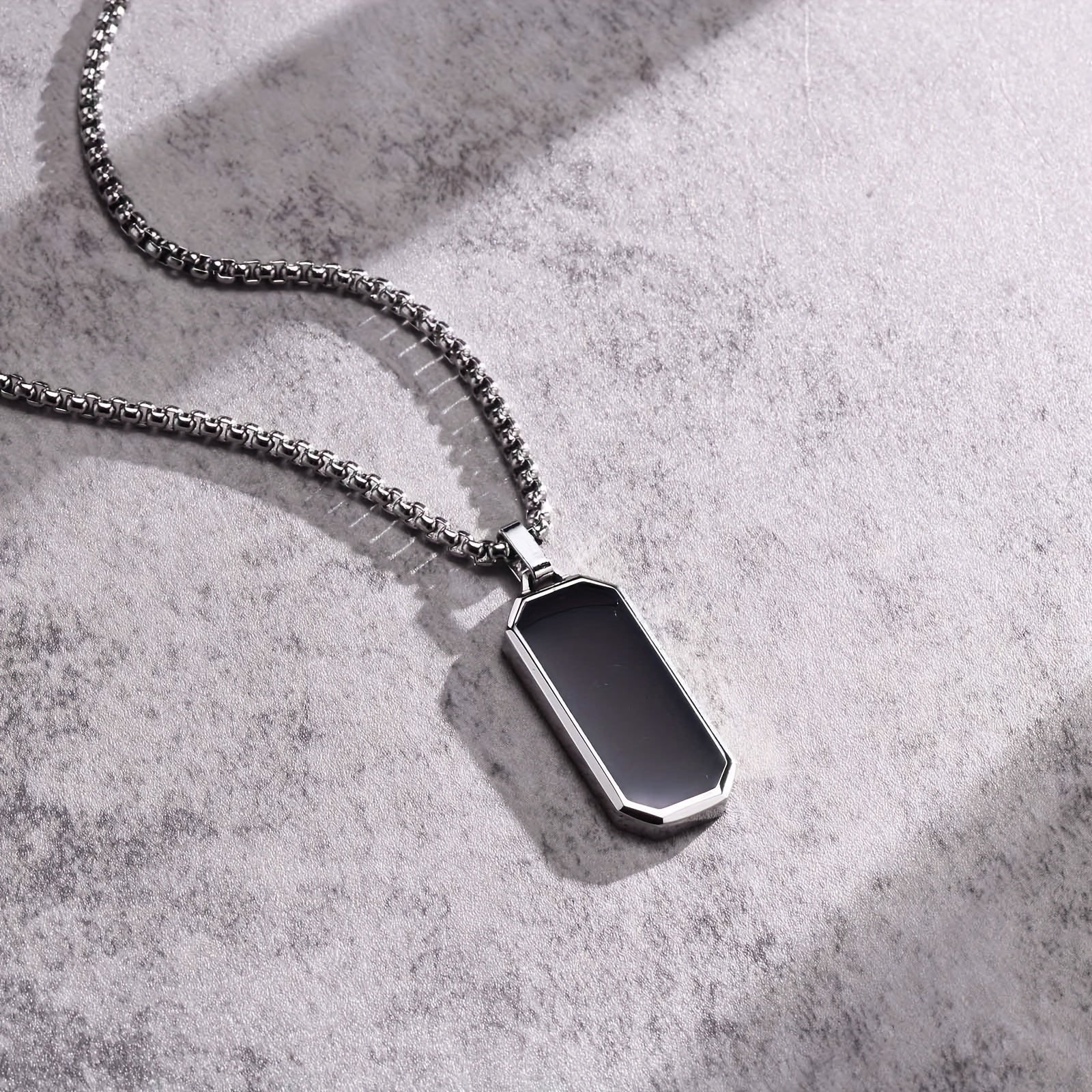 Men's Geometric Pendant Necklace