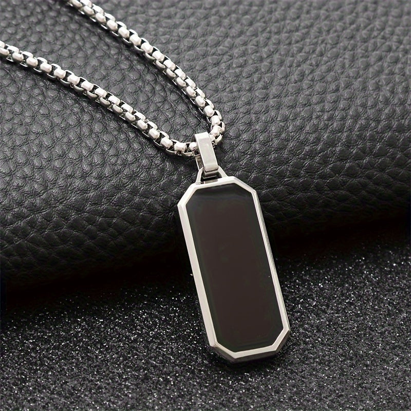 Men's Geometric Pendant Necklace
