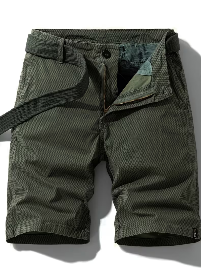 Men's Geometric Texture Shorts