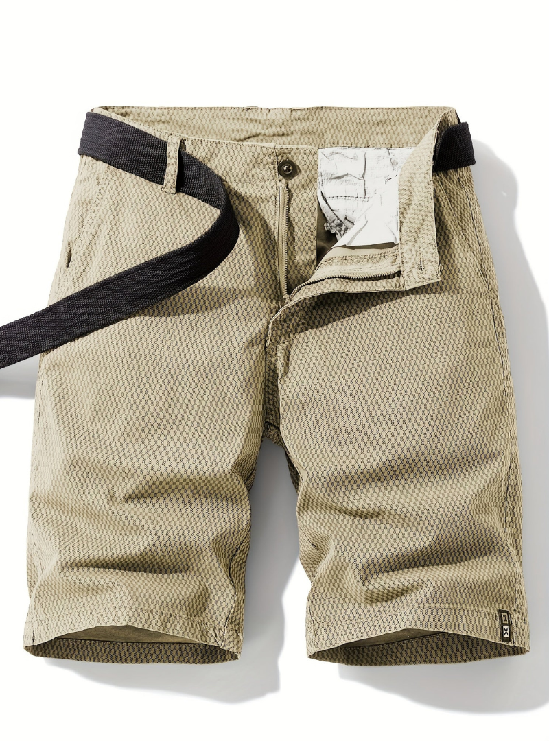 Men's Geometric Texture Shorts