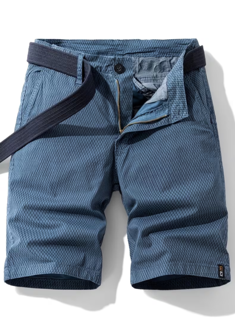 Men's Geometric Texture Shorts
