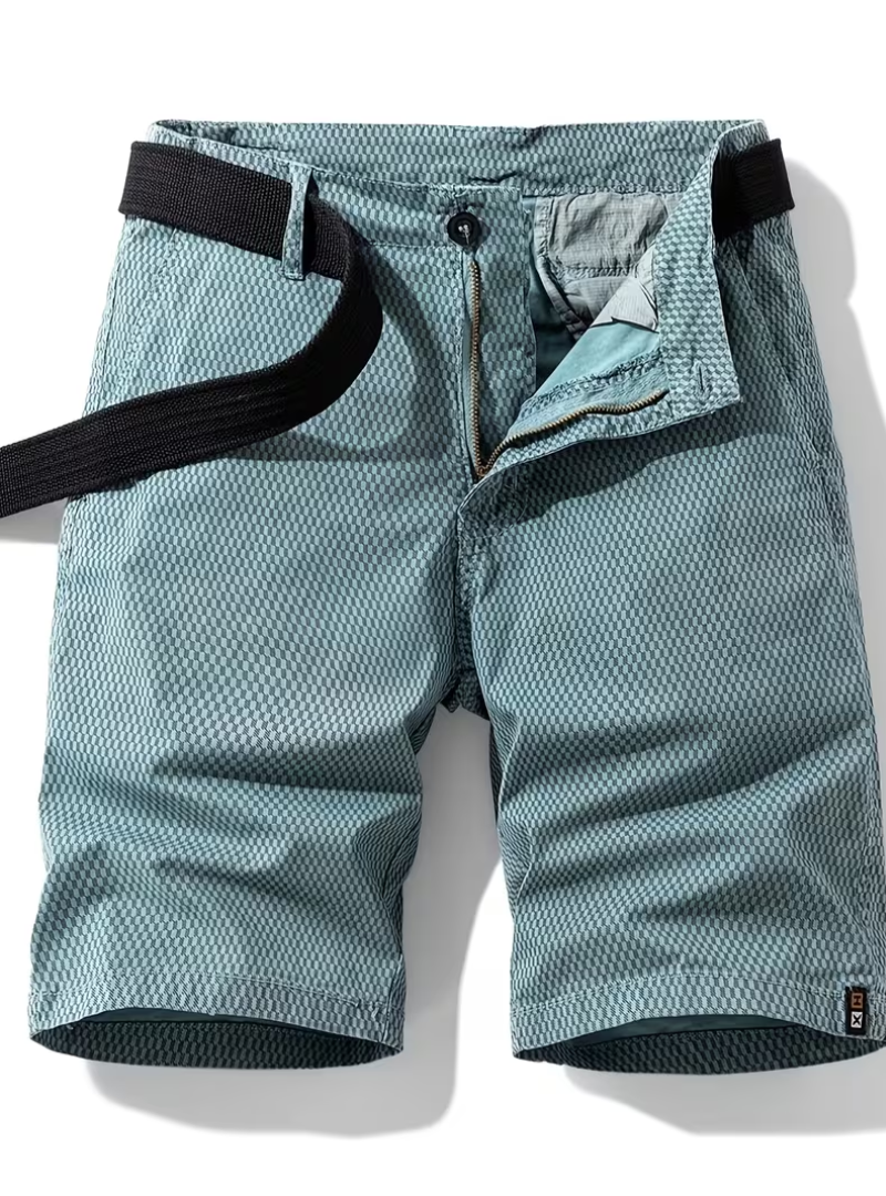 Men's Geometric Texture Shorts