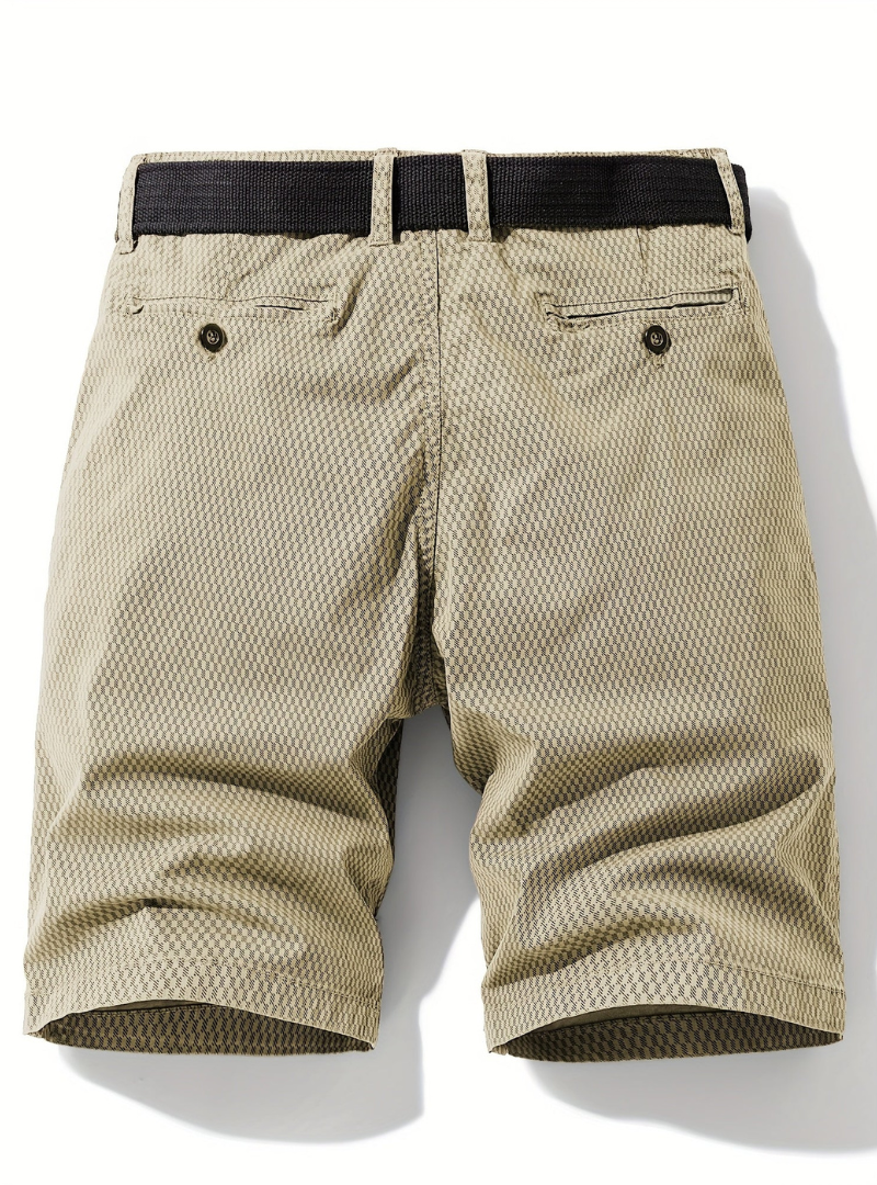 Men's Geometric Texture Shorts
