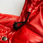 Men's Glossy Quilted Hooded Jacket
