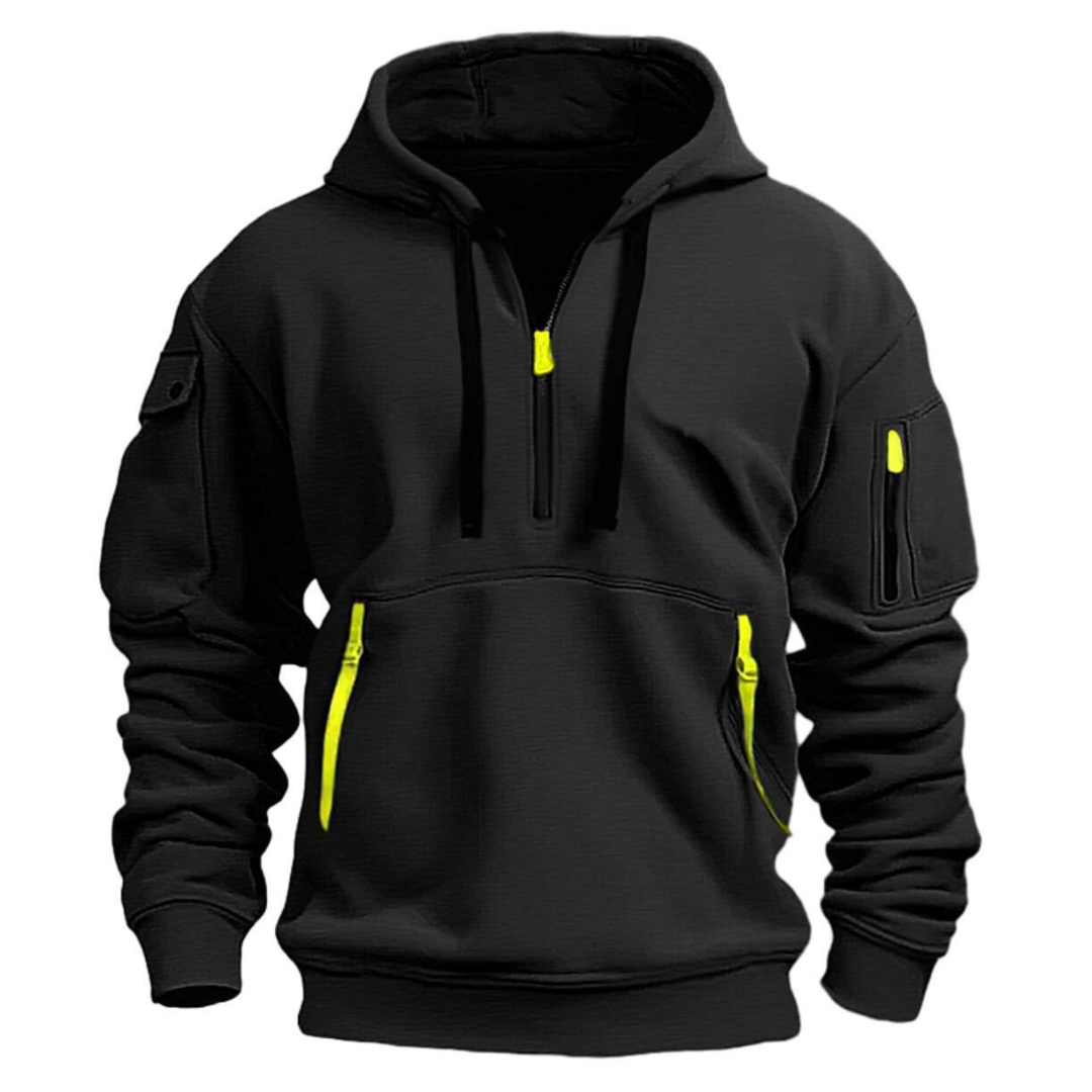 Men's Half-Zip Hooded Sweatshirt
