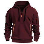 Men's Half-Zip Hooded Sweatshirt