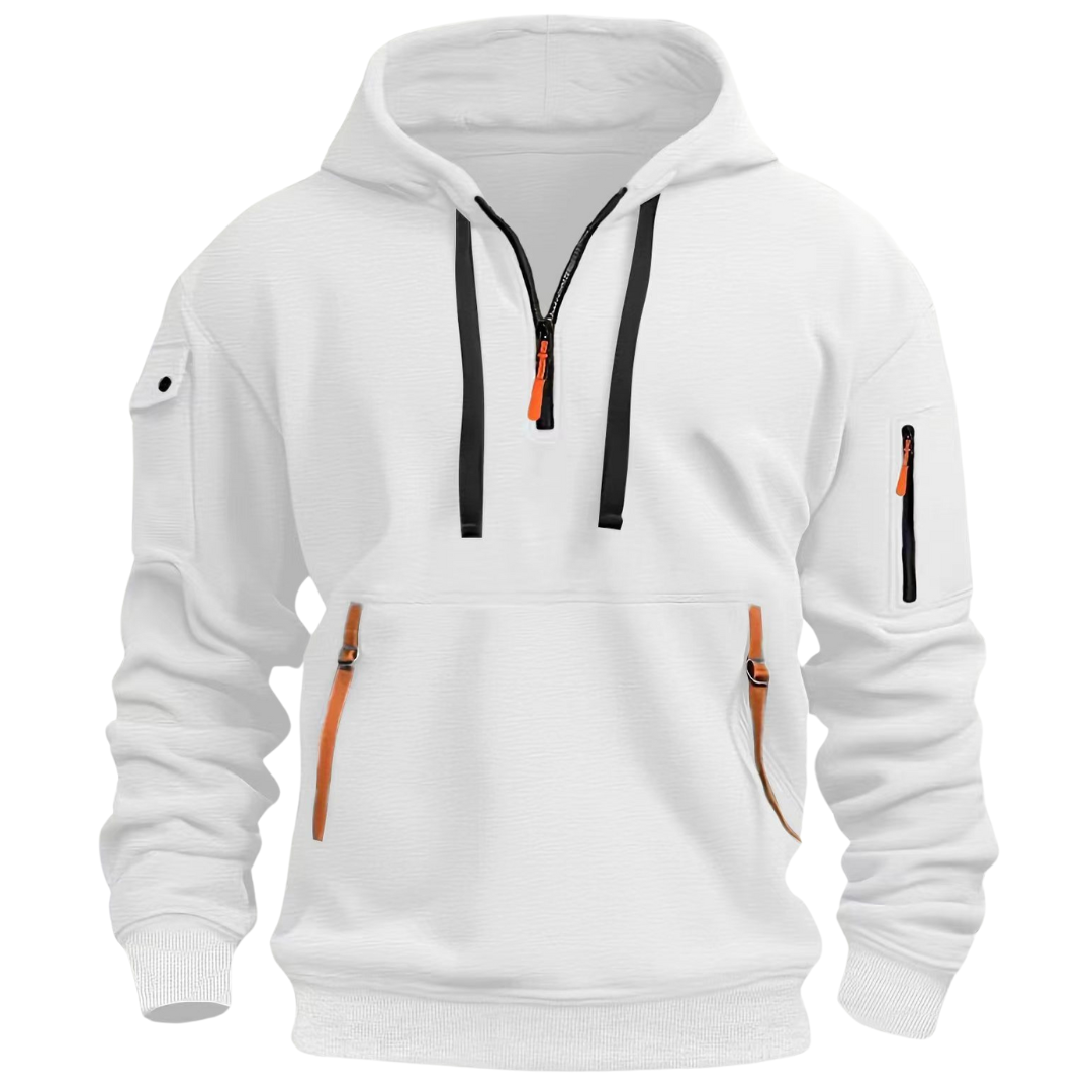 Men's Half-Zip Hooded Sweatshirt