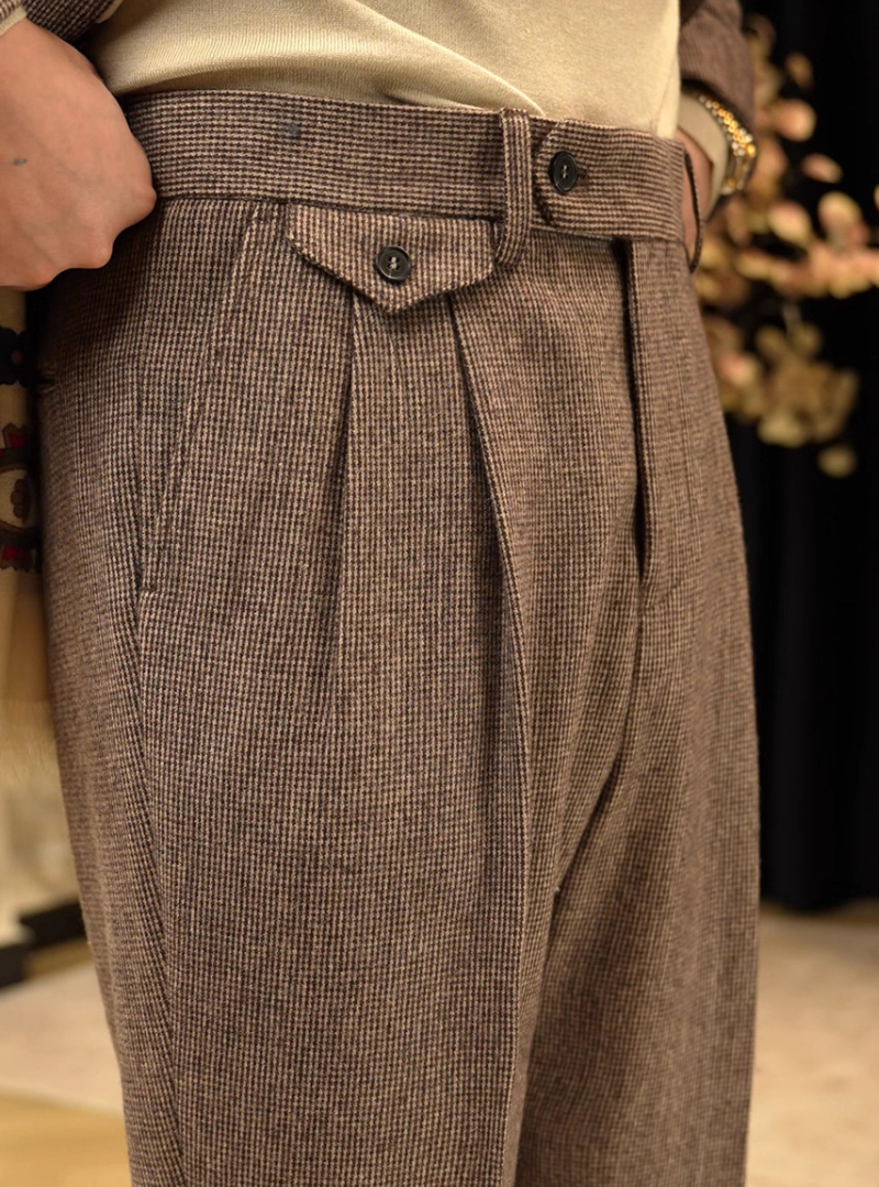 Men's Pleated Trousers