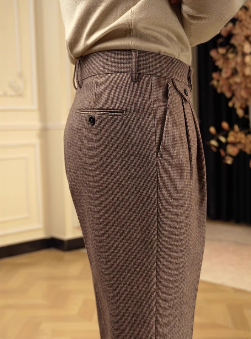 Men's Pleated Trousers