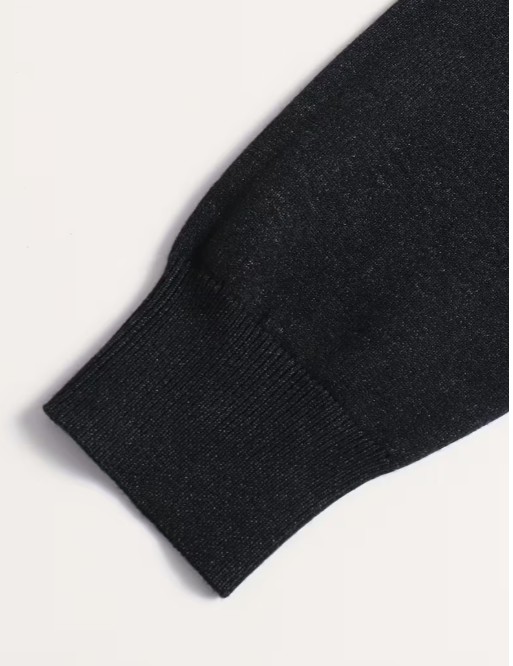Men's High Collar Quarter-Zip Sweater