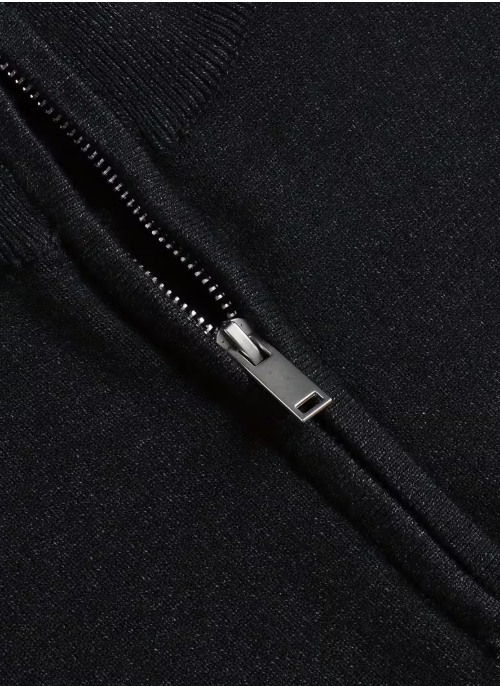 Men's High Collar Quarter-Zip Sweater