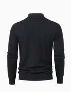 Men's High Collar Quarter-Zip Sweater