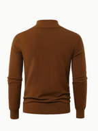 Men's High Collar Quarter-Zip Sweater