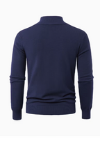 Men's High Collar Quarter-Zip Sweater