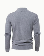 Men's High Collar Quarter-Zip Sweater