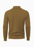 Men's High Collar Quarter-Zip Sweater
