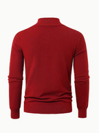 Men's High Collar Quarter-Zip Sweater