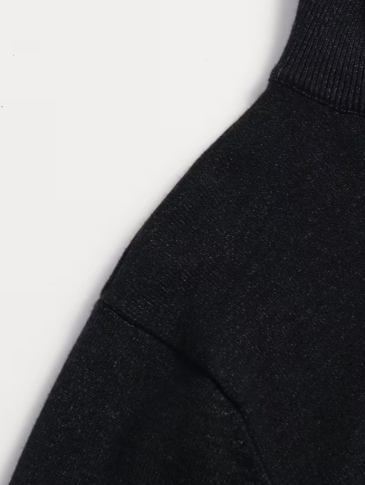 Men's High Collar Quarter-Zip Sweater