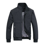 Men's High Collar Zip-Up Jacket
