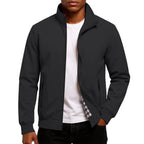 Men's High Collar Zip-Up Jacket