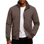 Men's High Collar Zip-Up Jacket